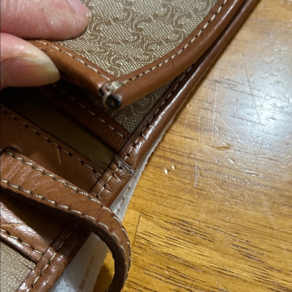 Celine Tan and Brown Monogram Messenger Bag - Picture 14 of 14